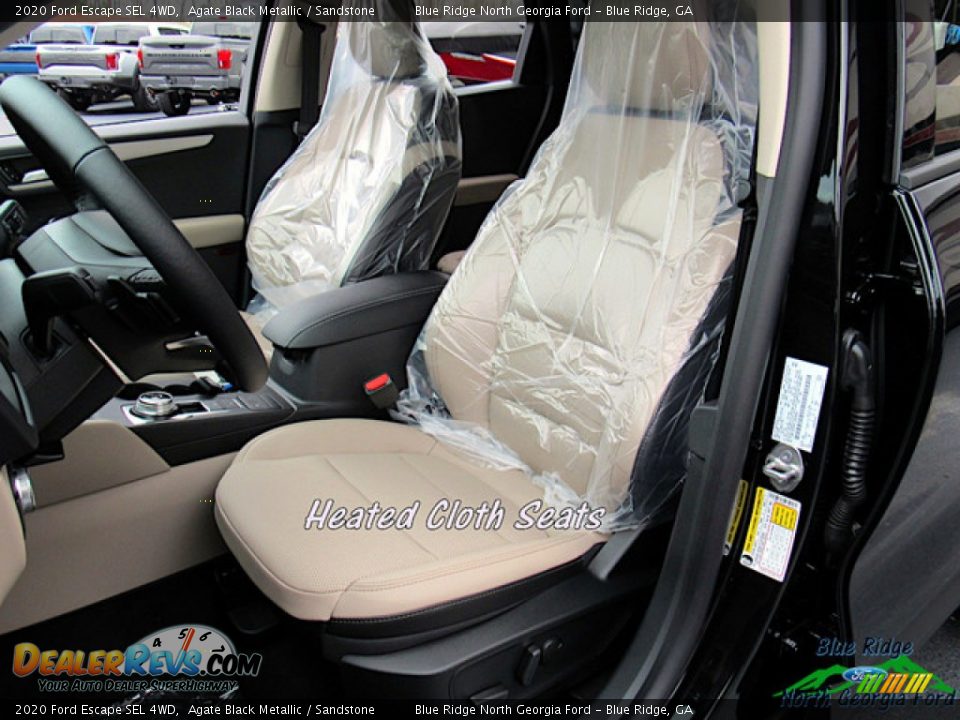 2020 Ford Escape SEL 4WD Agate Black Metallic / Sandstone Photo #10