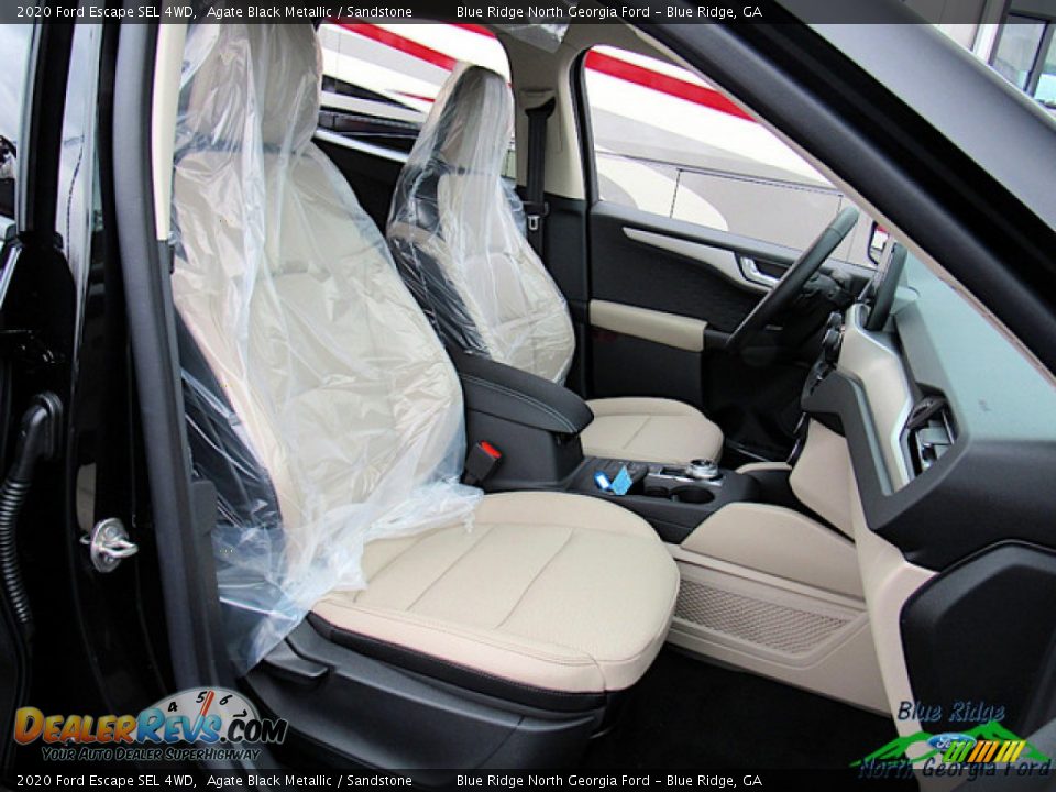 2020 Ford Escape SEL 4WD Agate Black Metallic / Sandstone Photo #11