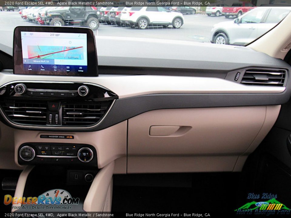 2020 Ford Escape SEL 4WD Agate Black Metallic / Sandstone Photo #16