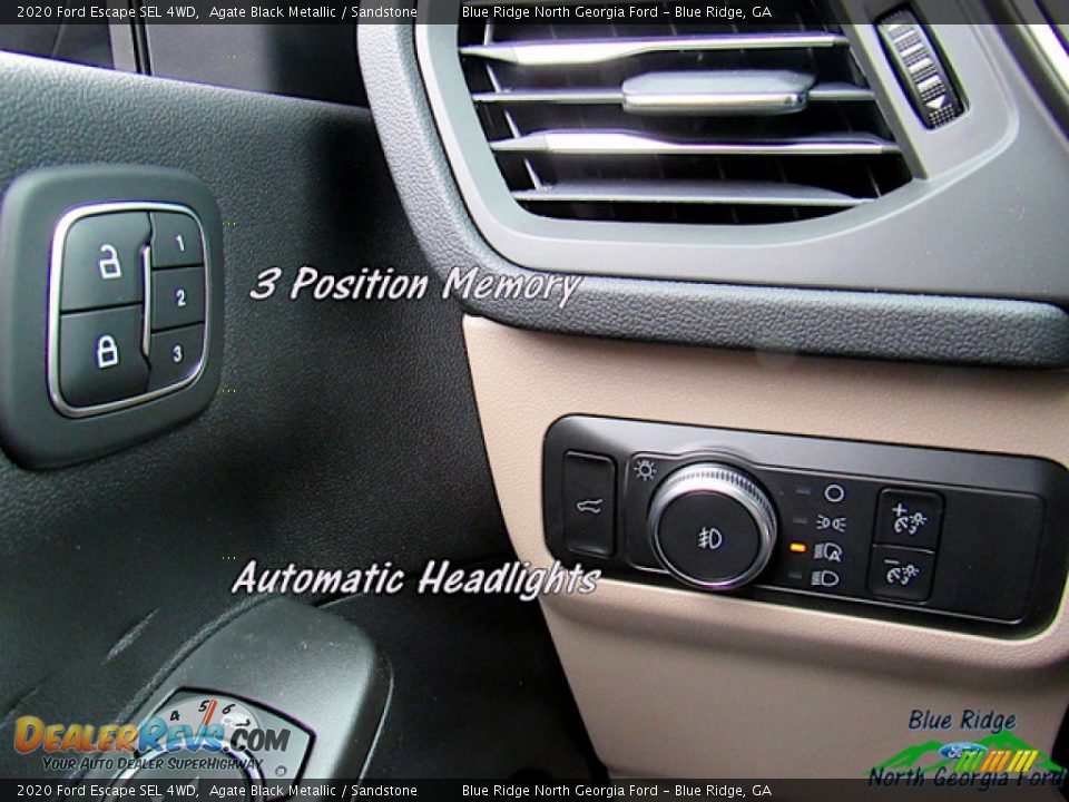 2020 Ford Escape SEL 4WD Agate Black Metallic / Sandstone Photo #23