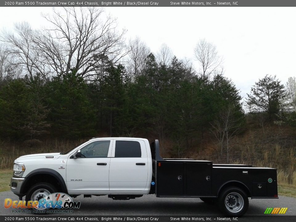 2020 Ram 5500 Tradesman Crew Cab 4x4 Chassis Bright White / Black/Diesel Gray Photo #1
