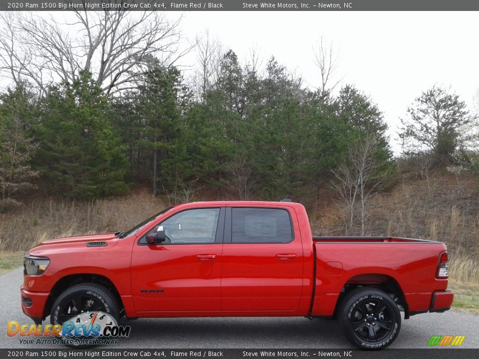 Flame Red 2020 Ram 1500 Big Horn Night Edition Crew Cab 4x4 Photo #1