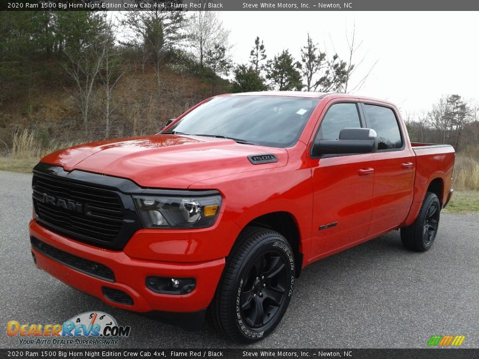 Front 3/4 View of 2020 Ram 1500 Big Horn Night Edition Crew Cab 4x4 Photo #2