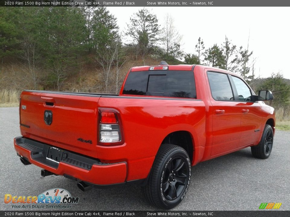 2020 Ram 1500 Big Horn Night Edition Crew Cab 4x4 Flame Red / Black Photo #6
