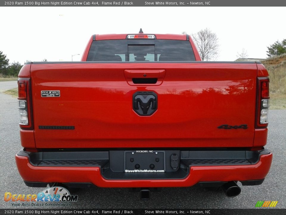 2020 Ram 1500 Big Horn Night Edition Crew Cab 4x4 Flame Red / Black Photo #7