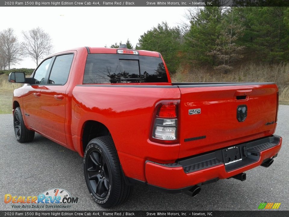 2020 Ram 1500 Big Horn Night Edition Crew Cab 4x4 Flame Red / Black Photo #9