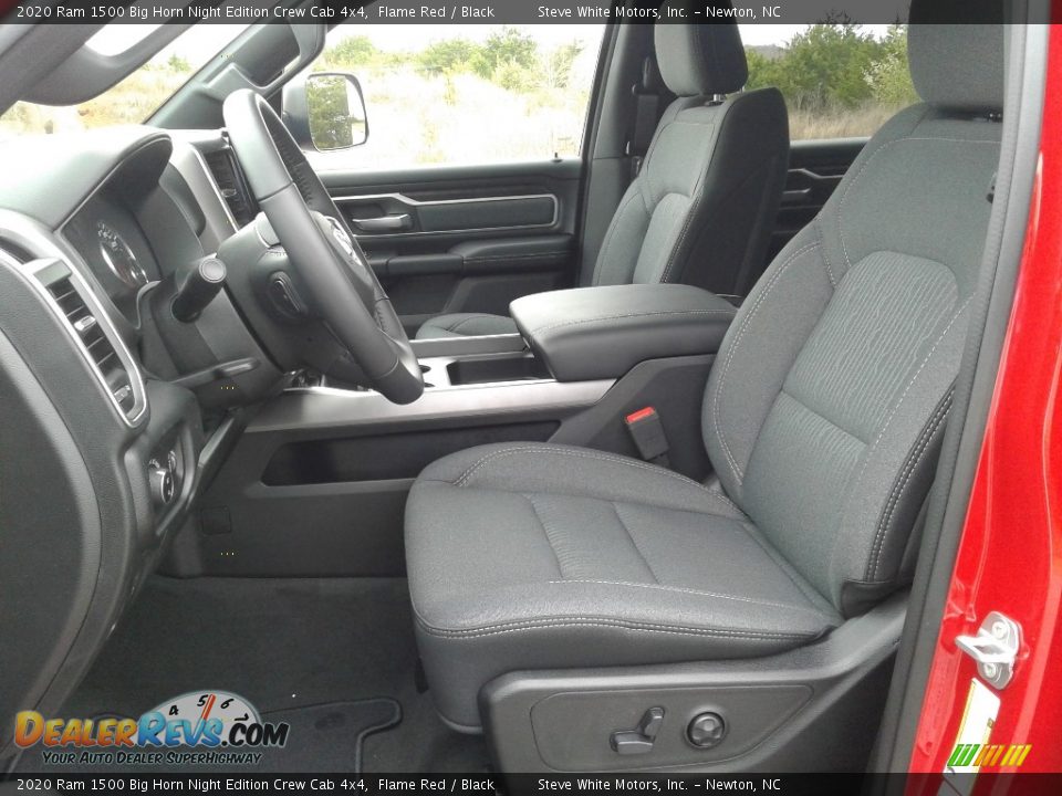 Front Seat of 2020 Ram 1500 Big Horn Night Edition Crew Cab 4x4 Photo #11