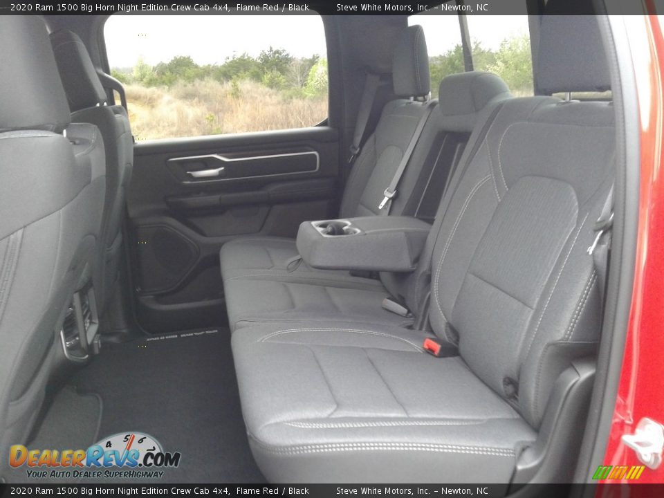 Rear Seat of 2020 Ram 1500 Big Horn Night Edition Crew Cab 4x4 Photo #14