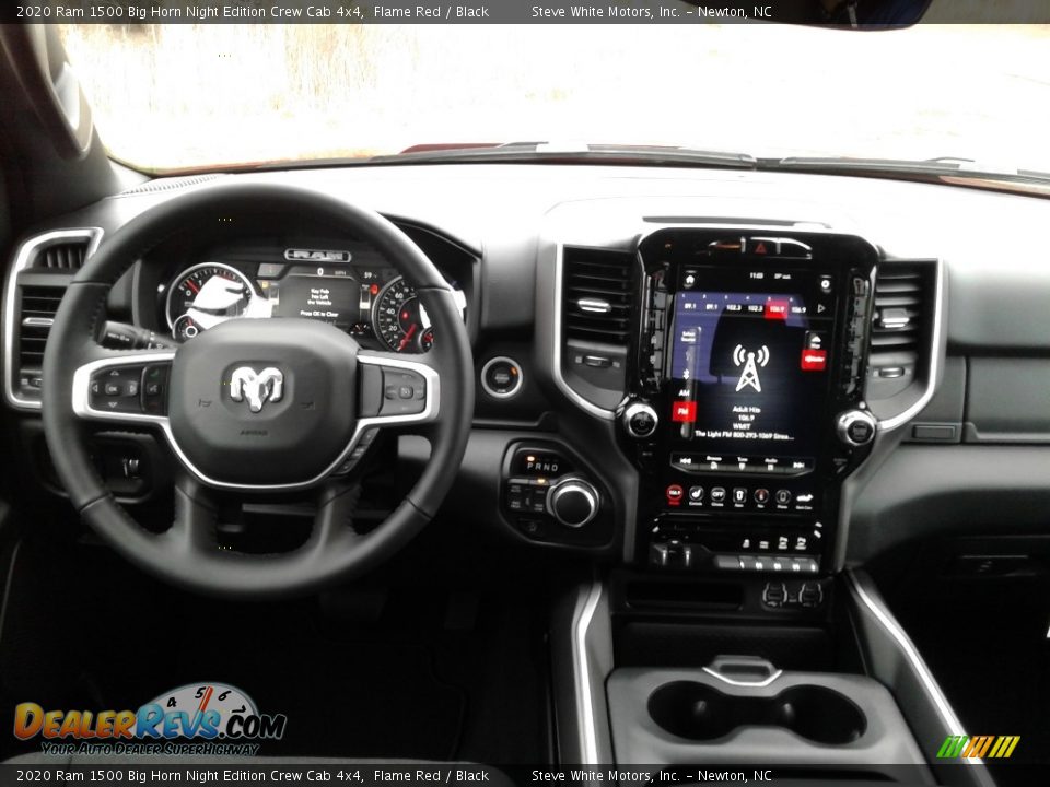 Dashboard of 2020 Ram 1500 Big Horn Night Edition Crew Cab 4x4 Photo #19