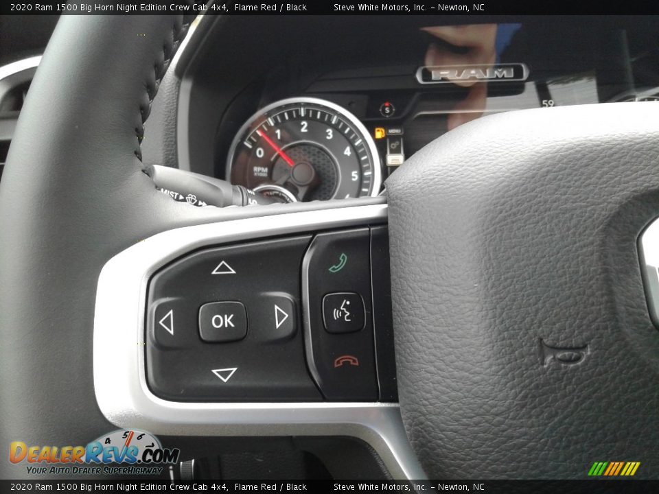 2020 Ram 1500 Big Horn Night Edition Crew Cab 4x4 Steering Wheel Photo #20