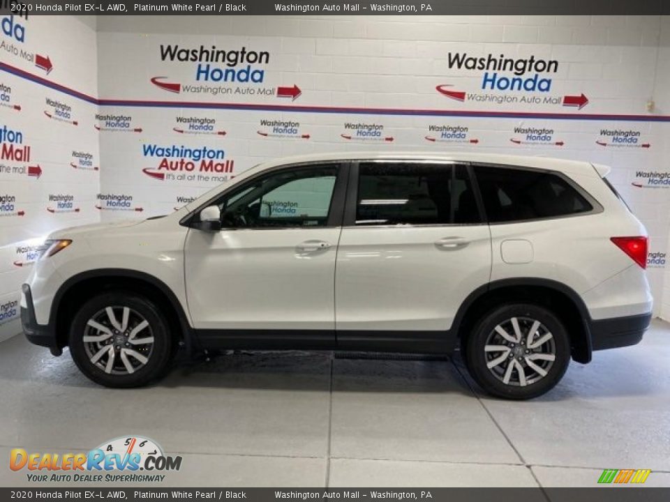 2020 Honda Pilot EX-L AWD Platinum White Pearl / Black Photo #5