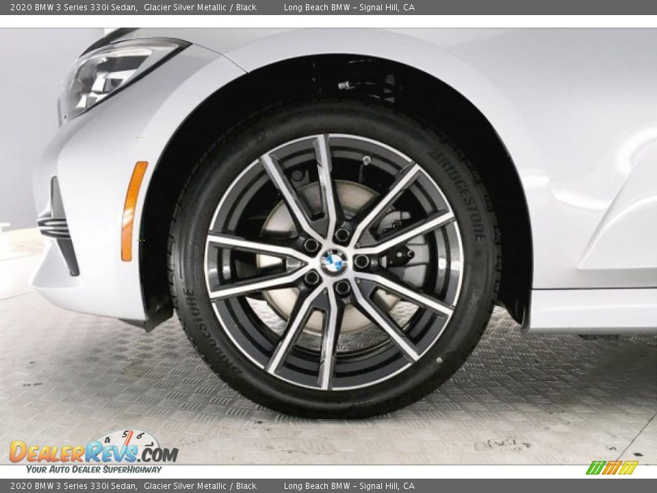 2020 BMW 3 Series 330i Sedan Glacier Silver Metallic / Black Photo #9