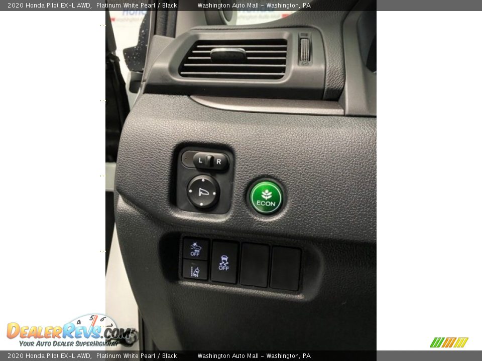 2020 Honda Pilot EX-L AWD Platinum White Pearl / Black Photo #12