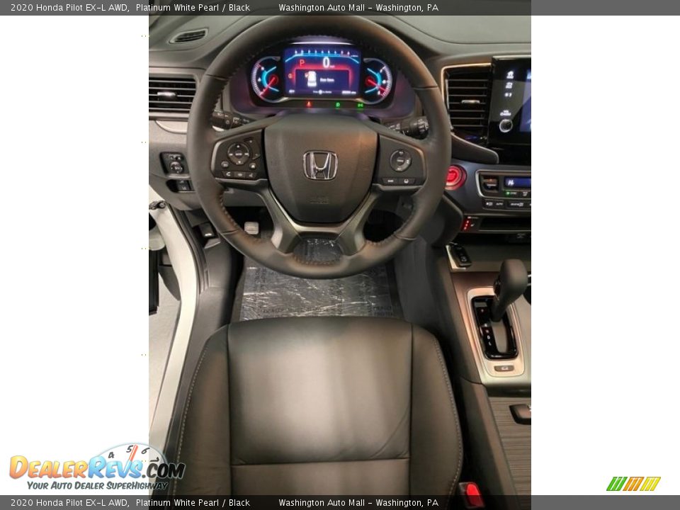 2020 Honda Pilot EX-L AWD Platinum White Pearl / Black Photo #13