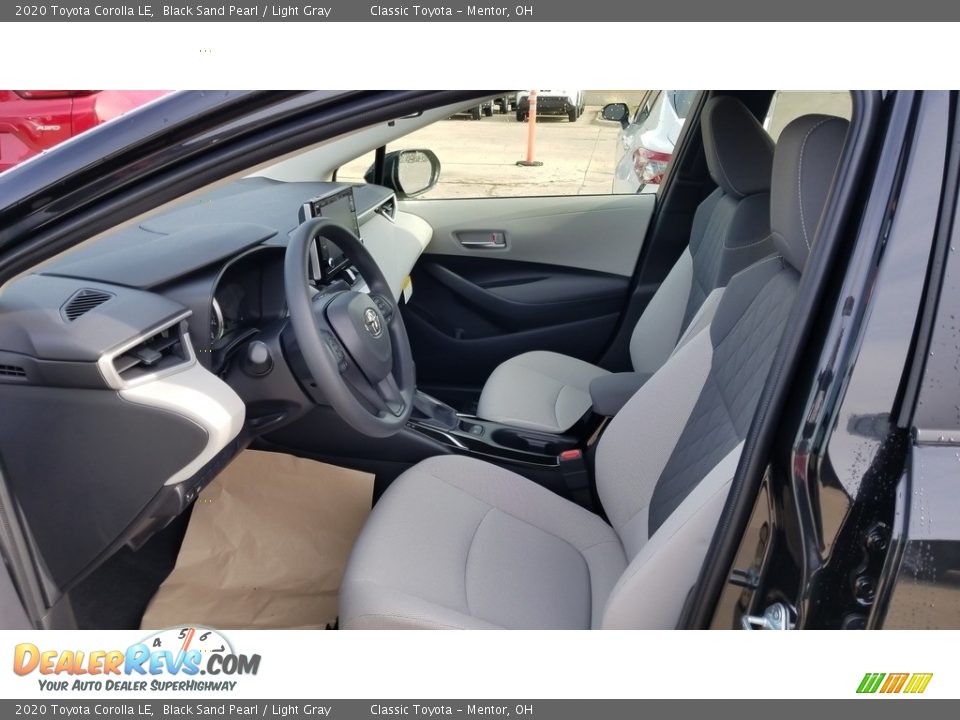 2020 Toyota Corolla LE Black Sand Pearl / Light Gray Photo #2