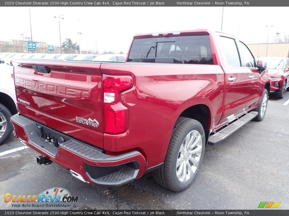 2020 Chevrolet Silverado 1500 High Country Crew Cab 4x4 Cajun Red Tintcoat / Jet Black Photo #5