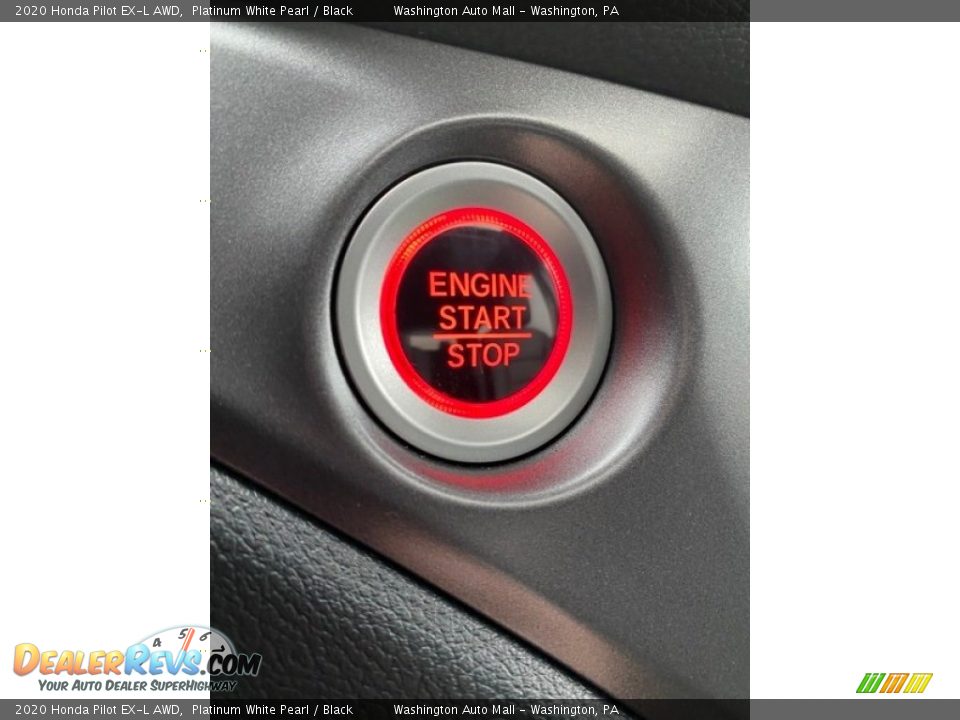 2020 Honda Pilot EX-L AWD Platinum White Pearl / Black Photo #35