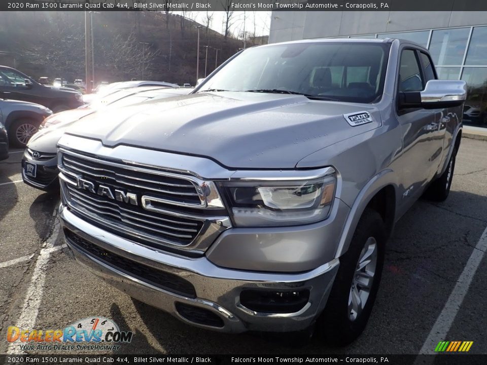 2020 Ram 1500 Laramie Quad Cab 4x4 Billet Silver Metallic / Black Photo #1