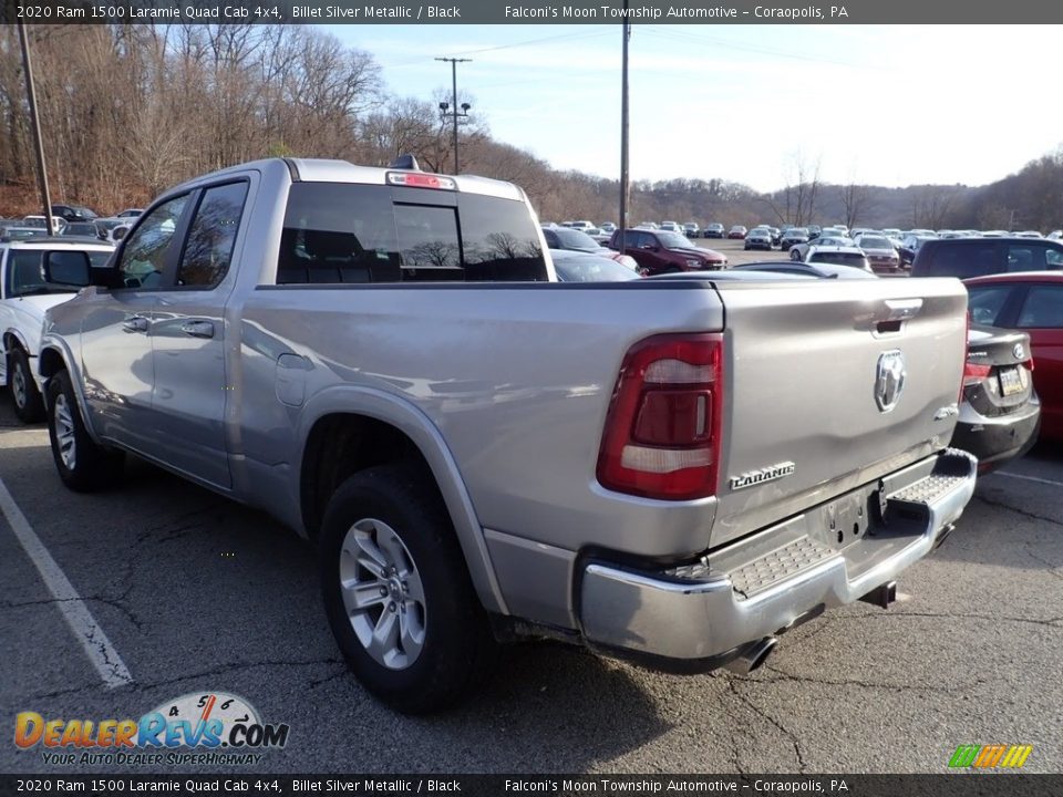 2020 Ram 1500 Laramie Quad Cab 4x4 Billet Silver Metallic / Black Photo #2