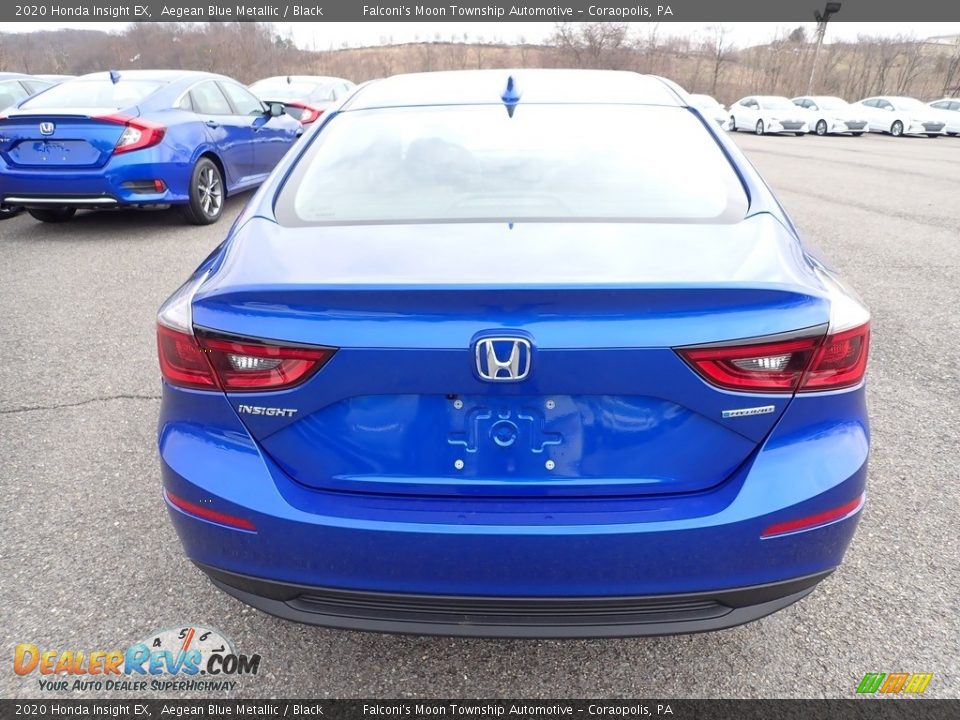 2020 Honda Insight EX Aegean Blue Metallic / Black Photo #3
