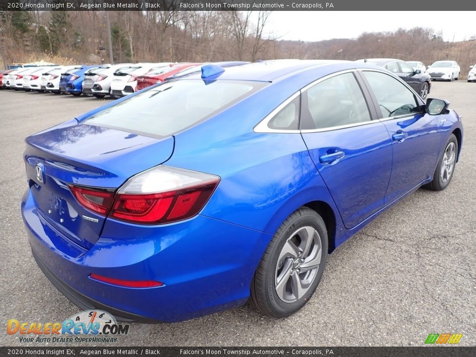 2020 Honda Insight EX Aegean Blue Metallic / Black Photo #4