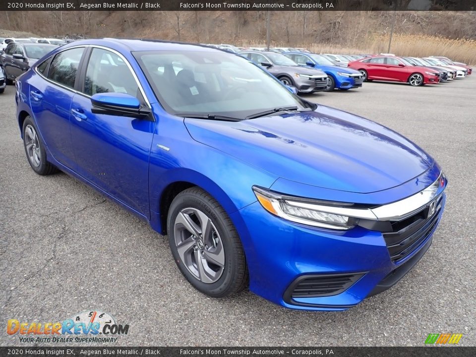 2020 Honda Insight EX Aegean Blue Metallic / Black Photo #5