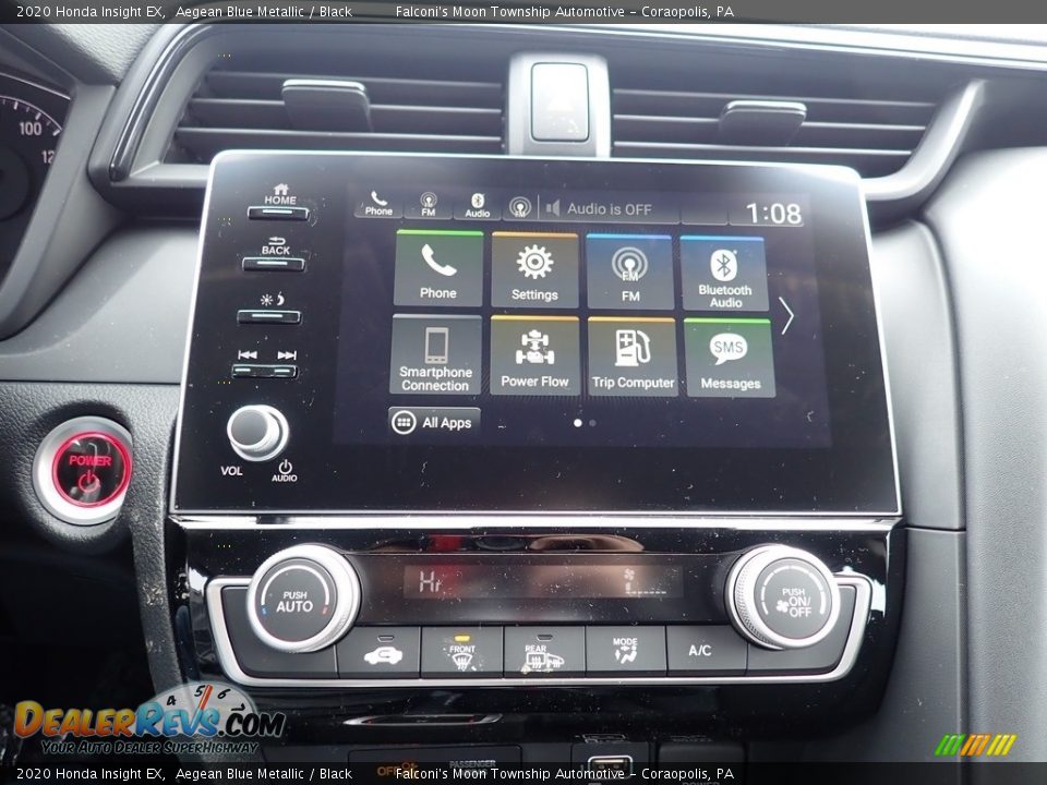 2020 Honda Insight EX Aegean Blue Metallic / Black Photo #13