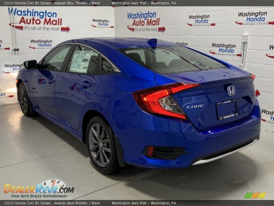 2020 Honda Civic EX Sedan Aegean Blue Metallic / Black Photo #6