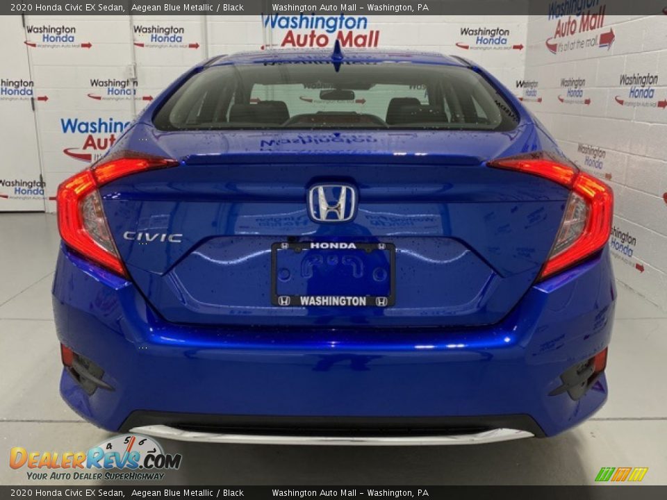 2020 Honda Civic EX Sedan Aegean Blue Metallic / Black Photo #7