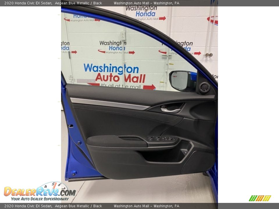 2020 Honda Civic EX Sedan Aegean Blue Metallic / Black Photo #10