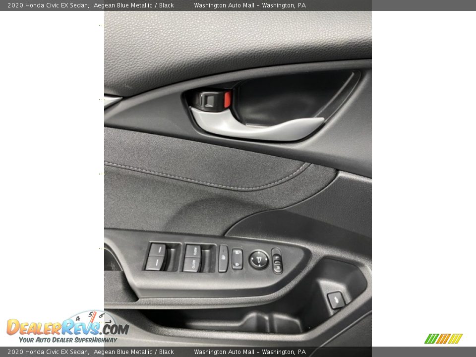 2020 Honda Civic EX Sedan Aegean Blue Metallic / Black Photo #11