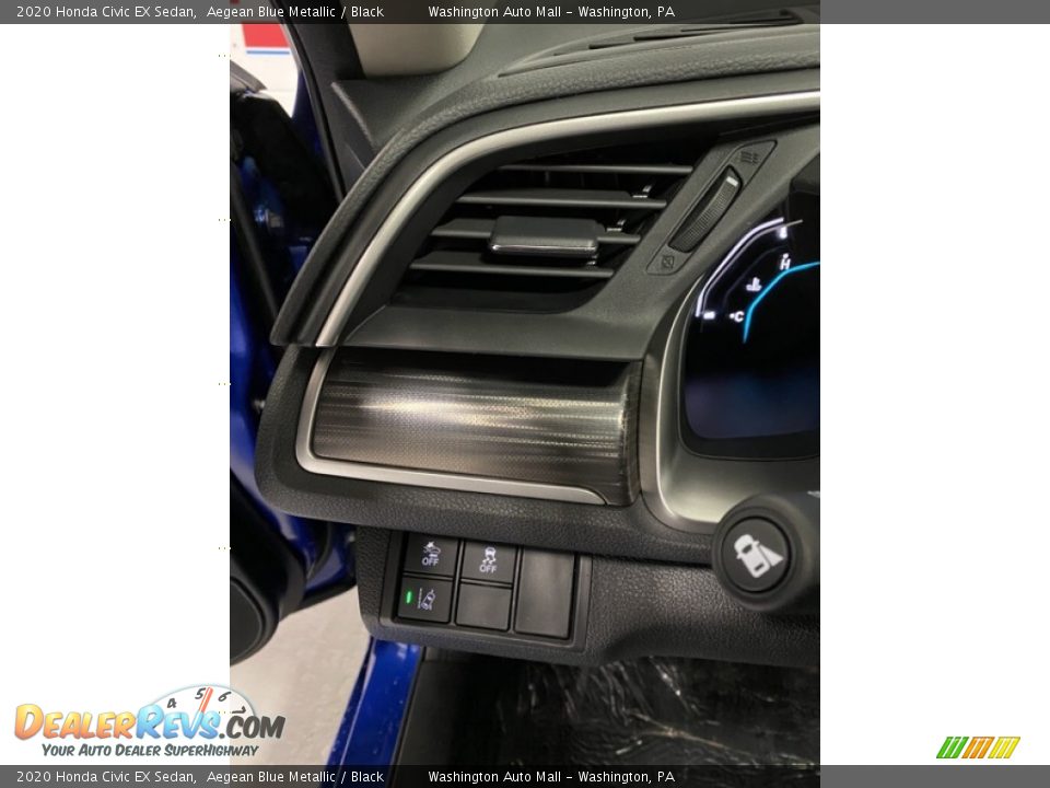 2020 Honda Civic EX Sedan Aegean Blue Metallic / Black Photo #12