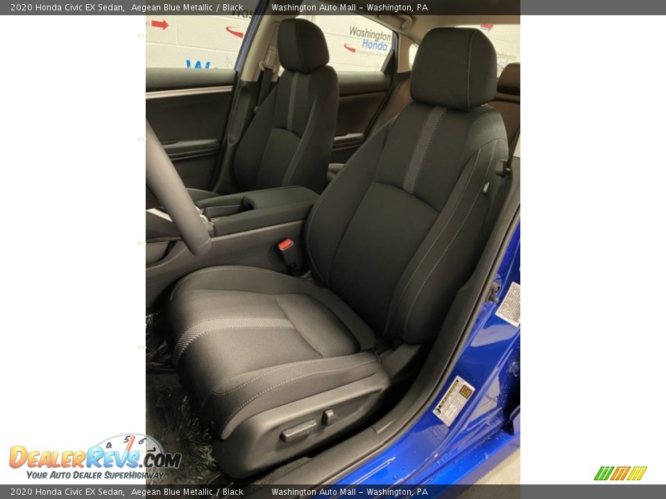 2020 Honda Civic EX Sedan Aegean Blue Metallic / Black Photo #14