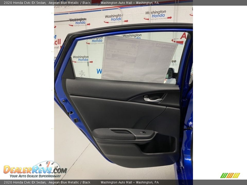 2020 Honda Civic EX Sedan Aegean Blue Metallic / Black Photo #16