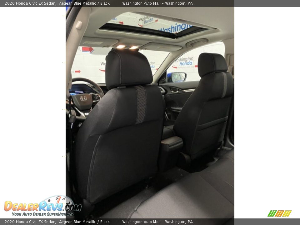 2020 Honda Civic EX Sedan Aegean Blue Metallic / Black Photo #20