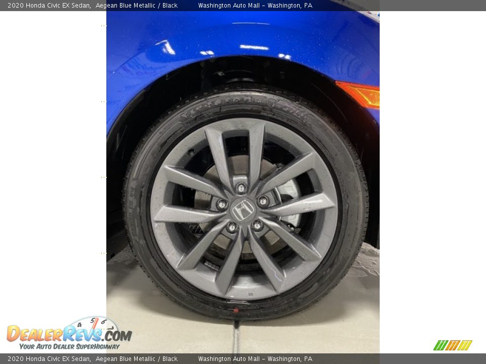 2020 Honda Civic EX Sedan Aegean Blue Metallic / Black Photo #25