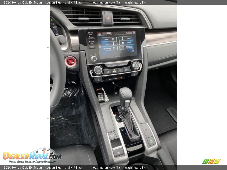 2020 Honda Civic EX Sedan Aegean Blue Metallic / Black Photo #27