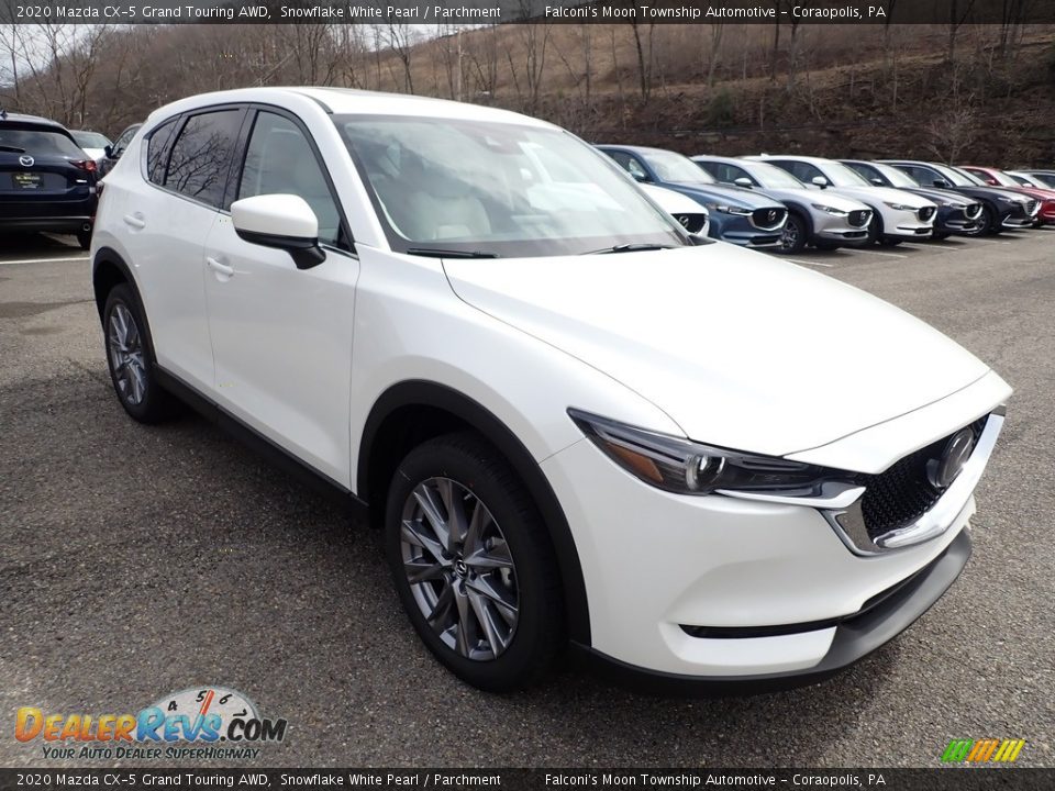 2020 Mazda CX-5 Grand Touring AWD Snowflake White Pearl / Parchment Photo #3