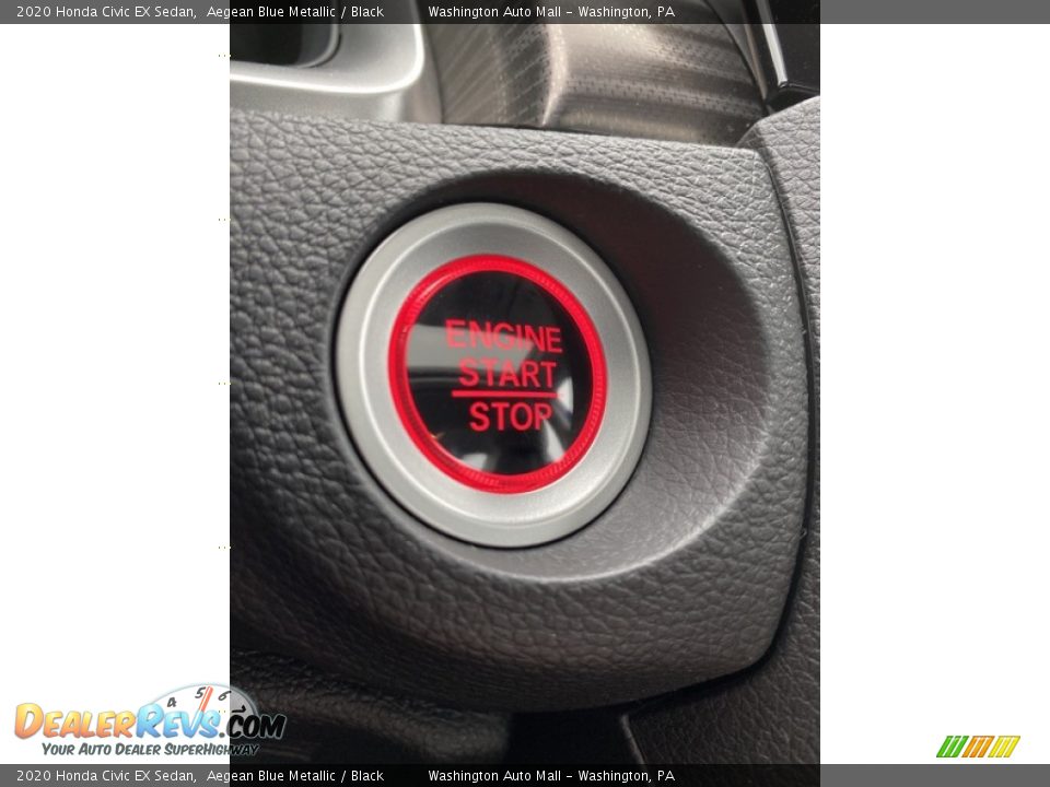 2020 Honda Civic EX Sedan Aegean Blue Metallic / Black Photo #31