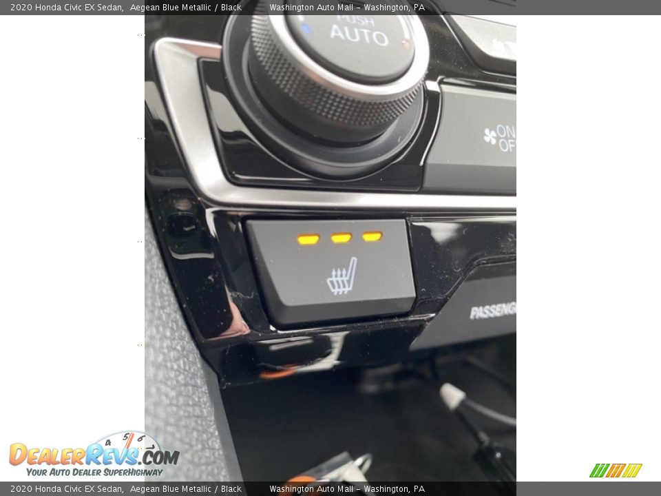 2020 Honda Civic EX Sedan Aegean Blue Metallic / Black Photo #32