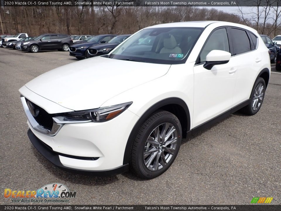 2020 Mazda CX-5 Grand Touring AWD Snowflake White Pearl / Parchment Photo #5