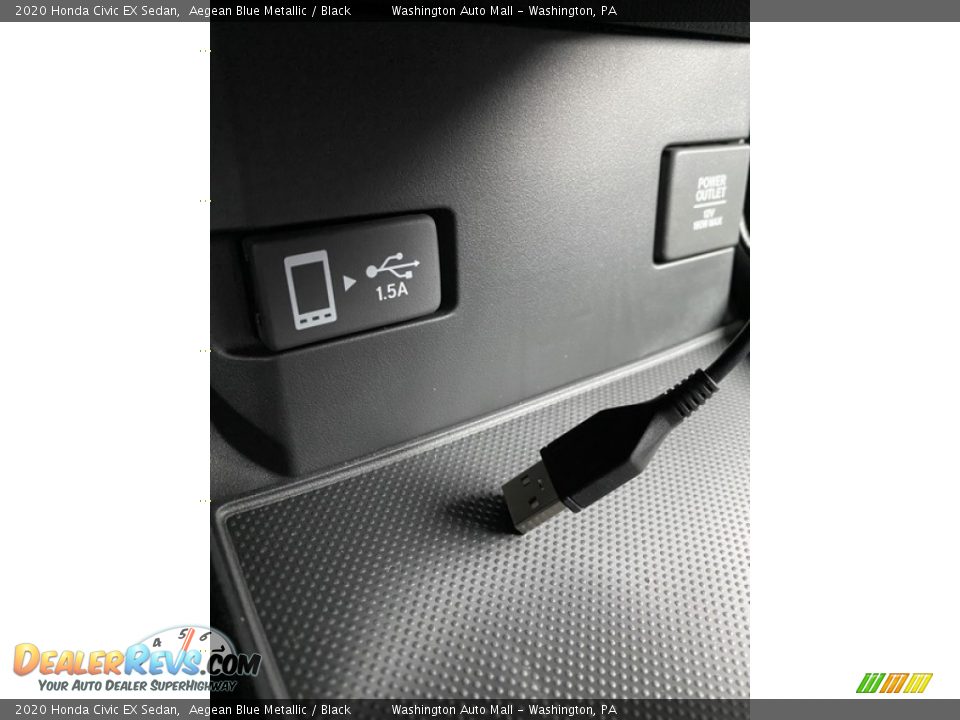 2020 Honda Civic EX Sedan Aegean Blue Metallic / Black Photo #33