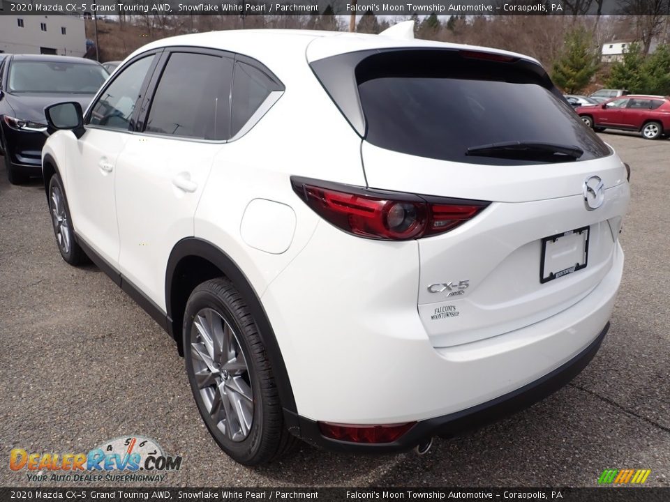 2020 Mazda CX-5 Grand Touring AWD Snowflake White Pearl / Parchment Photo #6