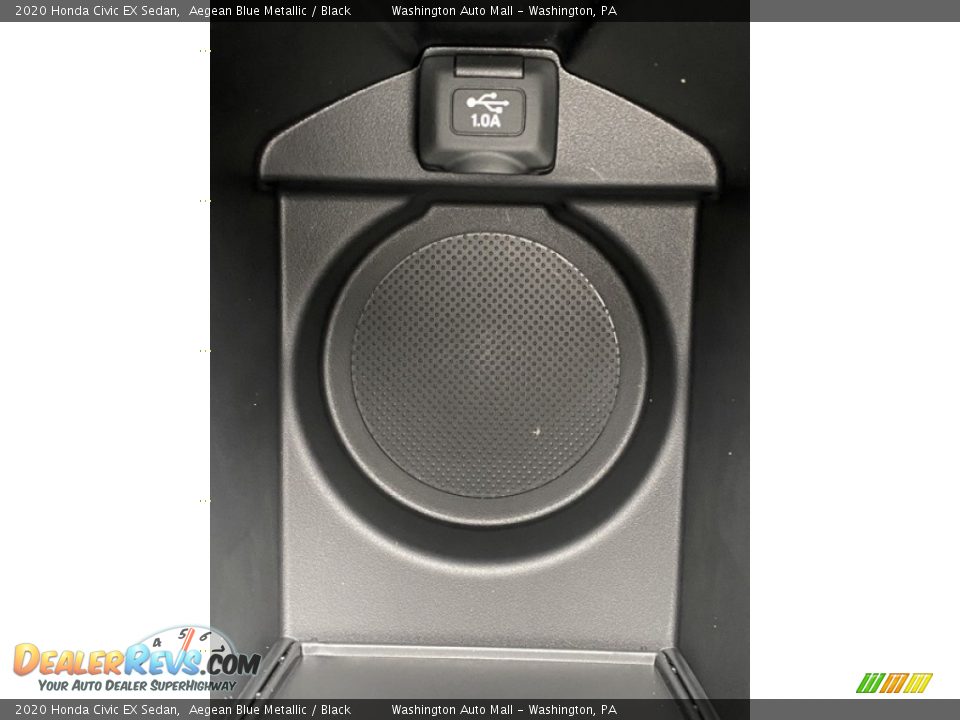 2020 Honda Civic EX Sedan Aegean Blue Metallic / Black Photo #34