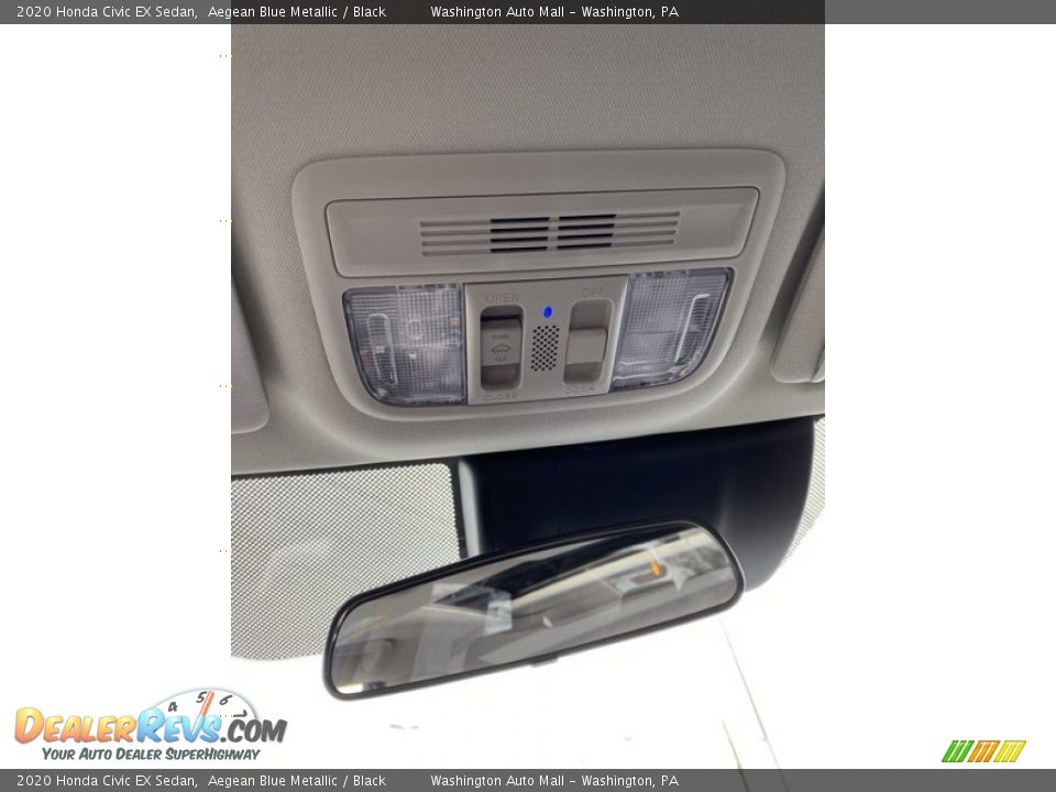 2020 Honda Civic EX Sedan Aegean Blue Metallic / Black Photo #35
