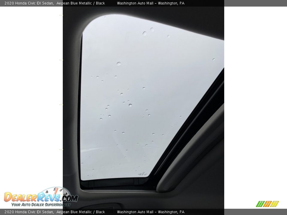 2020 Honda Civic EX Sedan Aegean Blue Metallic / Black Photo #36