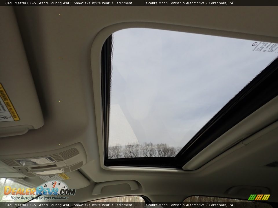 2020 Mazda CX-5 Grand Touring AWD Snowflake White Pearl / Parchment Photo #13