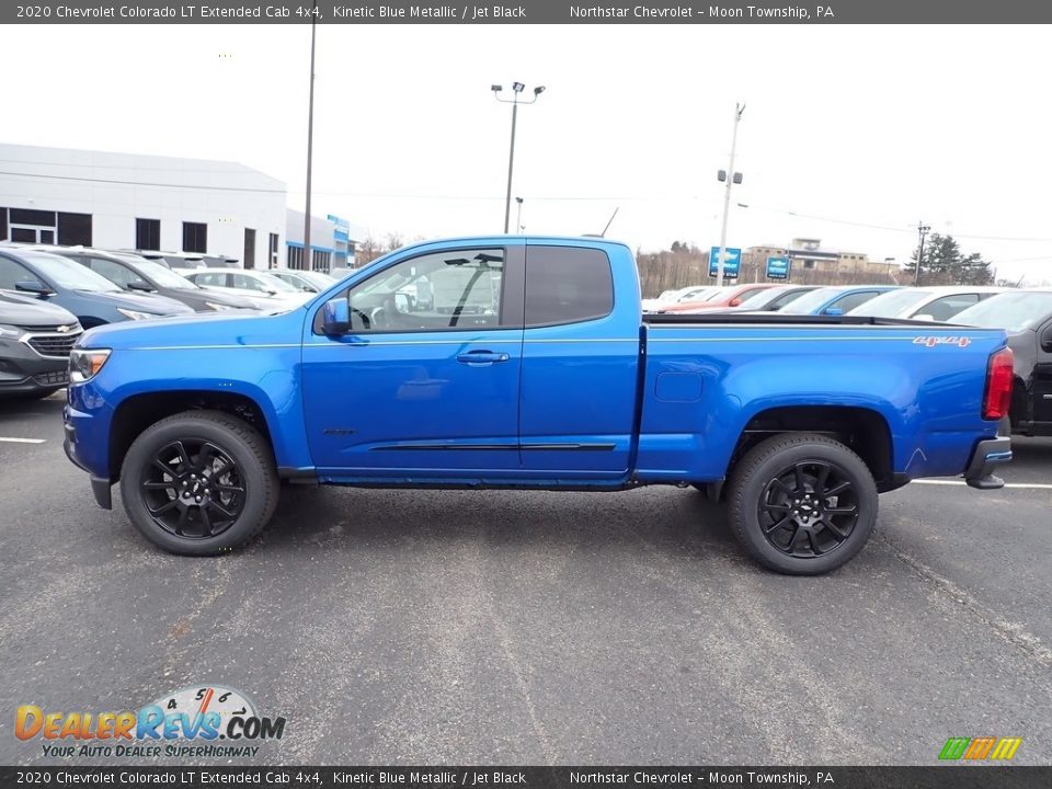 2020 Chevrolet Colorado LT Extended Cab 4x4 Kinetic Blue Metallic / Jet Black Photo #2