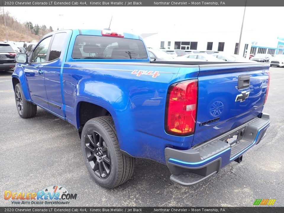 2020 Chevrolet Colorado LT Extended Cab 4x4 Kinetic Blue Metallic / Jet Black Photo #3