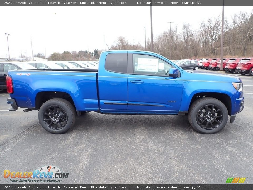 2020 Chevrolet Colorado LT Extended Cab 4x4 Kinetic Blue Metallic / Jet Black Photo #6